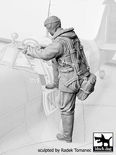 Blackdog F32077 1:32 RAF fighter pilot 1940-45 No7 climbing into cockpit