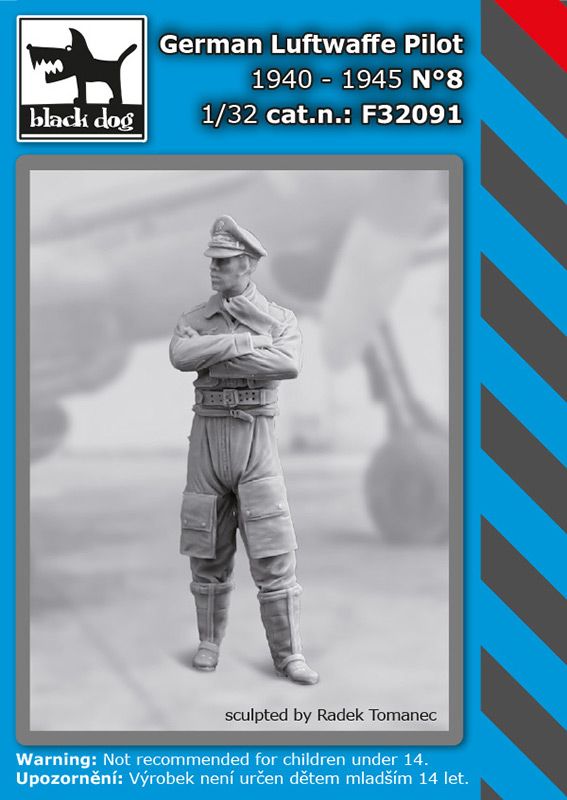 Blackdog F32091 1:32 German Luftwaffe pilot N°8 1940-45
