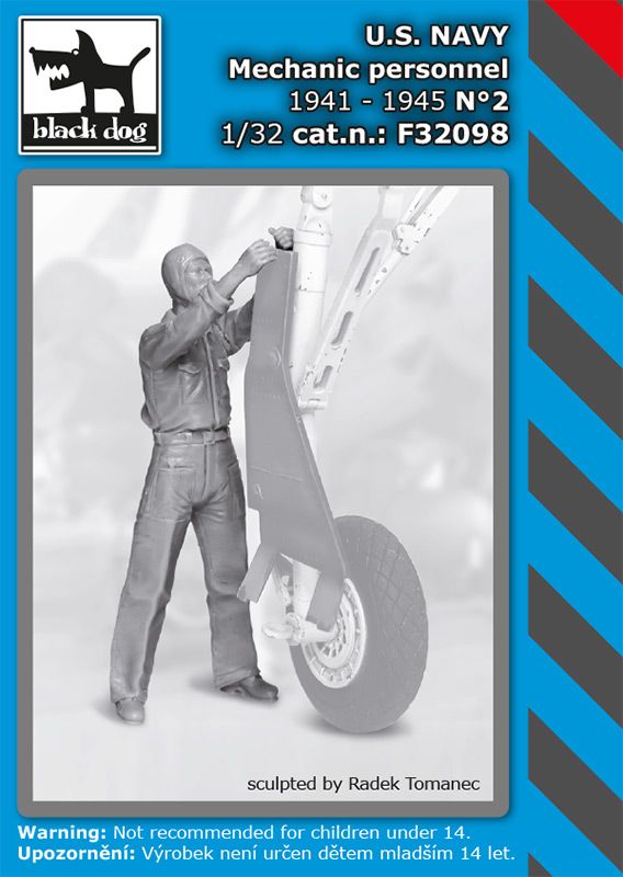 Blackdog F32098 1:32 US NAVY mechanic personnel 1941-45 N°2