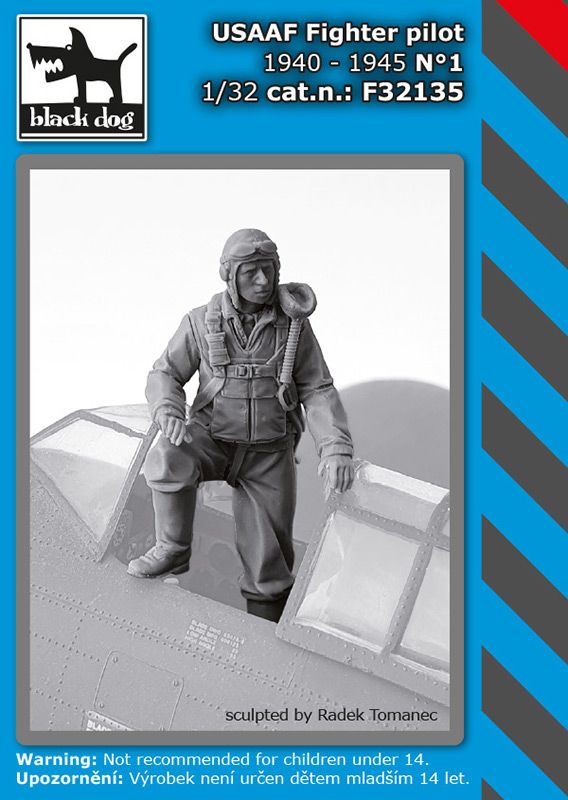 Blackdog F32135 1:32 USAAF Fighter pilot 1940-45 NÂ°1	figures