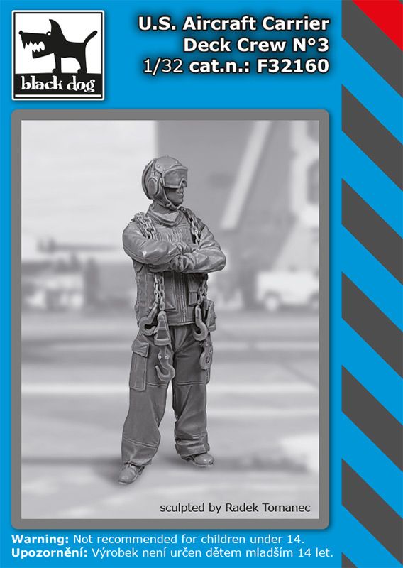 Blackdog F32160 1:32 US aircraft carrier deck crew N°3