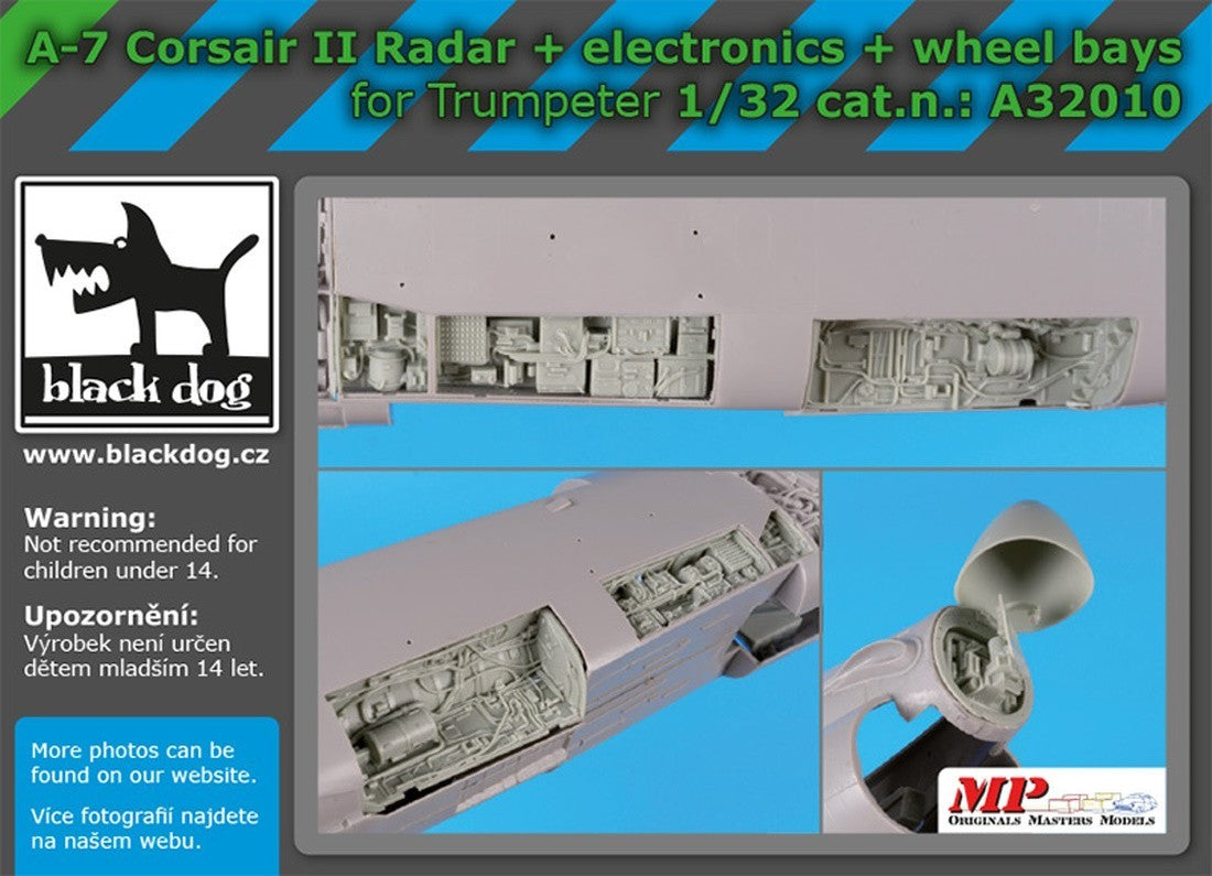 Blackdog A32010 1:32 LTV A-7D/A-7E Corsair II radar + electronics+wheel bays