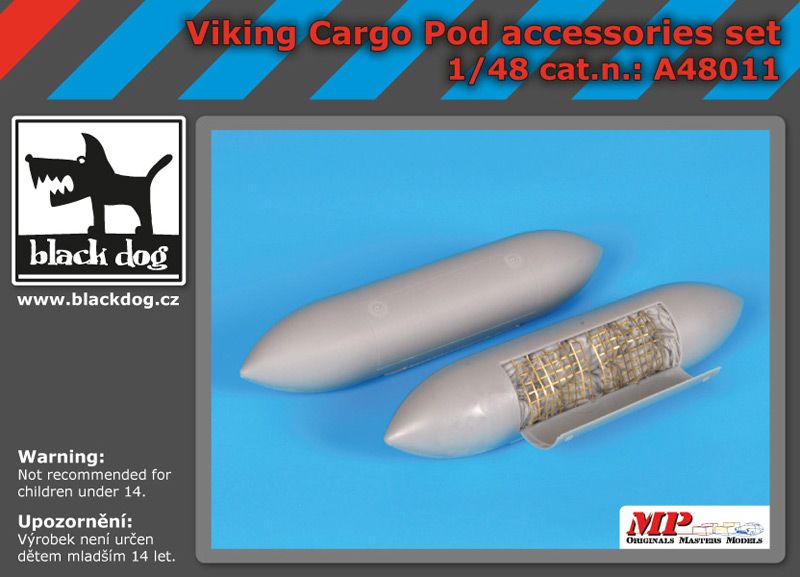 Blackdog A48011 1:48 Lockheed S-3A/B Viking cargo POD detail set