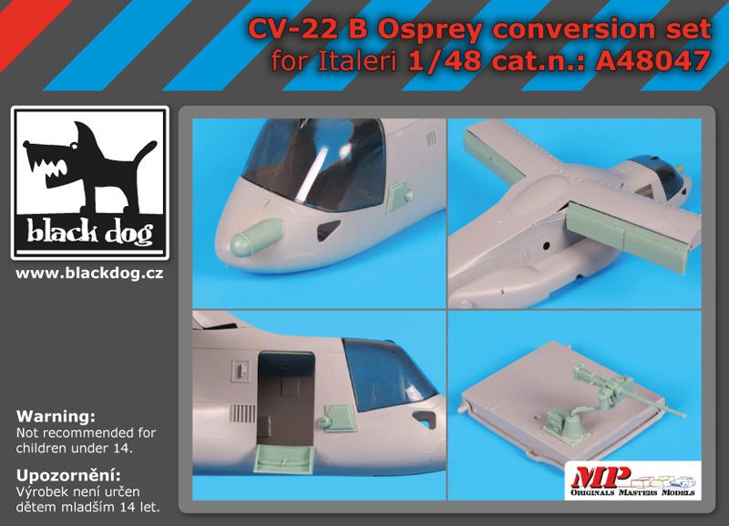 Blackdog A48047 1:48 Bell CV-22B Osprey conversion set