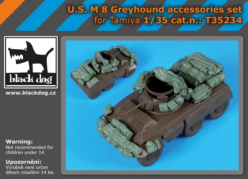 Blackdog T35234 1:35 U.S. M8 Greyhound armoured car accessories set