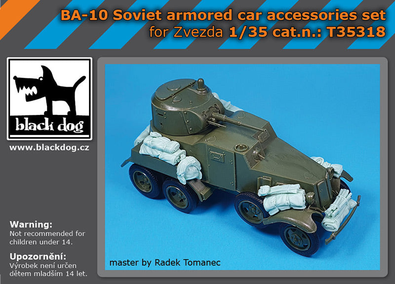 Blackdog T35318 1:35 BA-10 Soviet armored car accessories set
