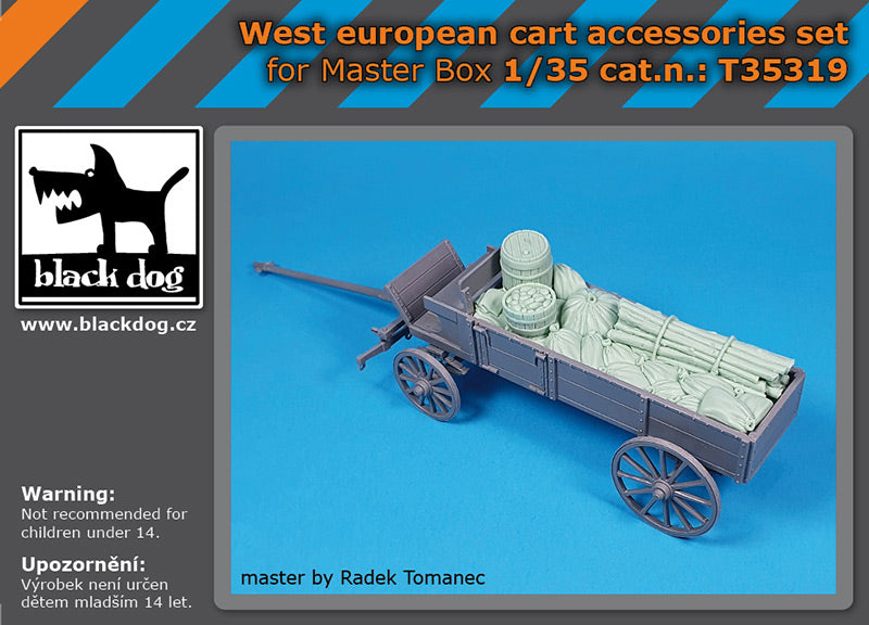 Blackdog T35319 1:35 Farmer's Cart, Western Europe accessories set