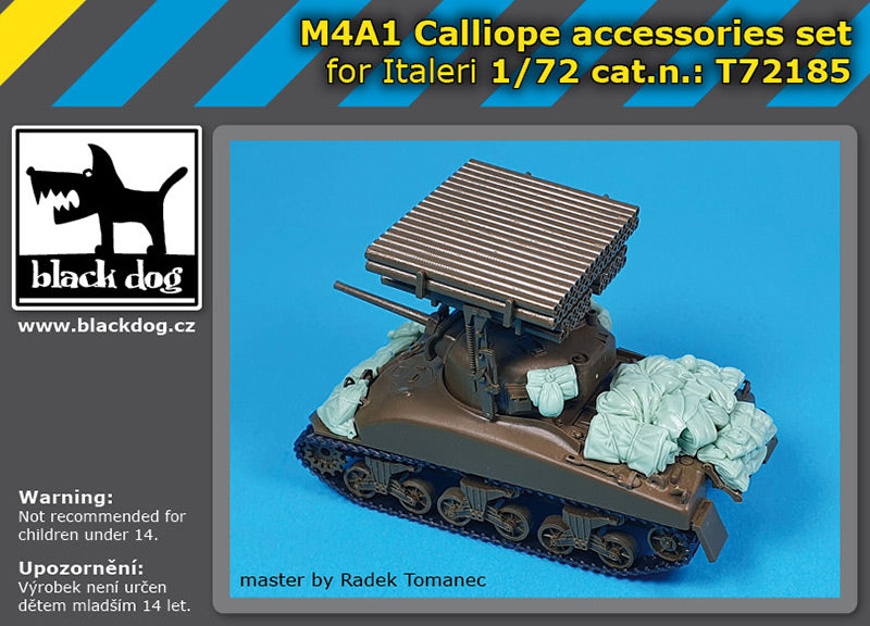 Blackdog T72185 1:72 M4A1 Sherman Calliope accessories set