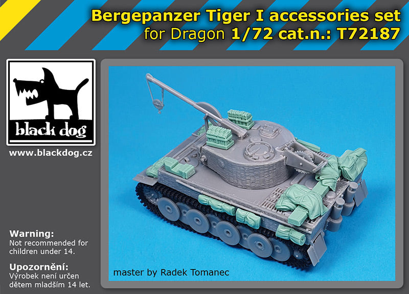 Blackdog T72187 1:72 Bergepanzer Tiger I accessories set