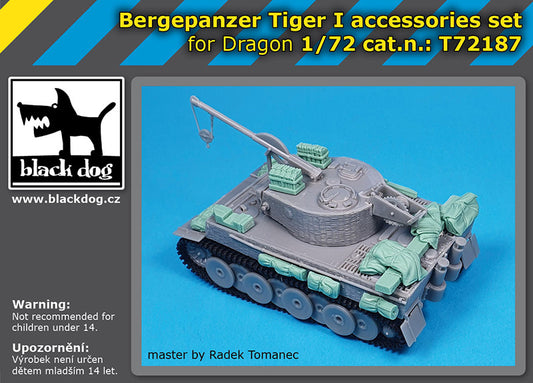 Blackdog T72187 1:72 Bergepanzer Tiger I accessories set