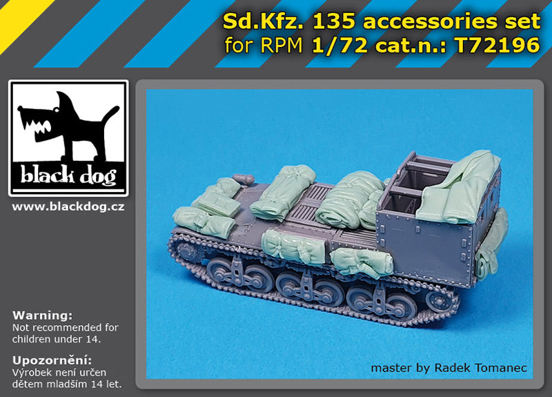 Blackdog T72196 1:72 Sd.Kfz.135 accessories set