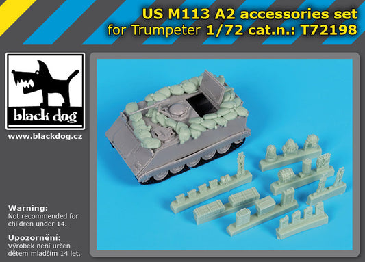 Blackdog BDT72198 1:72 US M113 A 2 accessories set