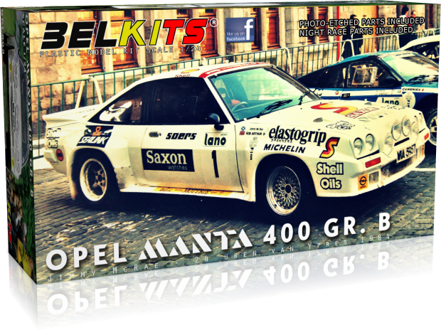 Bel Kits BEL009 1:24 Opel Manta 400 GR. B Jimmy McRae 24 Uren van Ieper