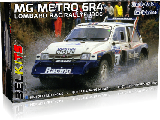 Bel Kits BEL016 1:24 MG Metro 6R4 Lombard RAC Rally 1986 ' J.McRae / I.Grindrod'