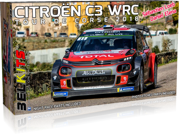 Bel Kits BEL017 1:24 Citroen C3 WRC Corsica 2018 S.Loeb