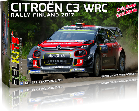 Bel Kits BEL018 1:24 Citroen C3 WRC 2017 Rally Finland 2017