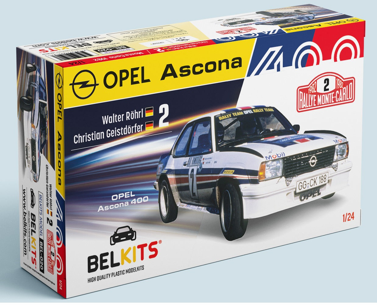 Bel Kits BEL020 1:24 Opel Ascona 400 - Rally Monte Carlo 1982