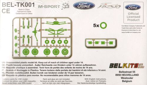 Bel Kits BELTK001 1:24 Ford Fiesta Gravel Rally Conversion Set