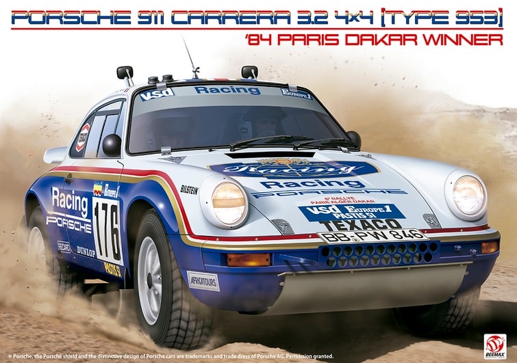 Beemax 24038 1:24 Porsche 911 Carrera 3.2 4x4 '84 Paris Dakar
