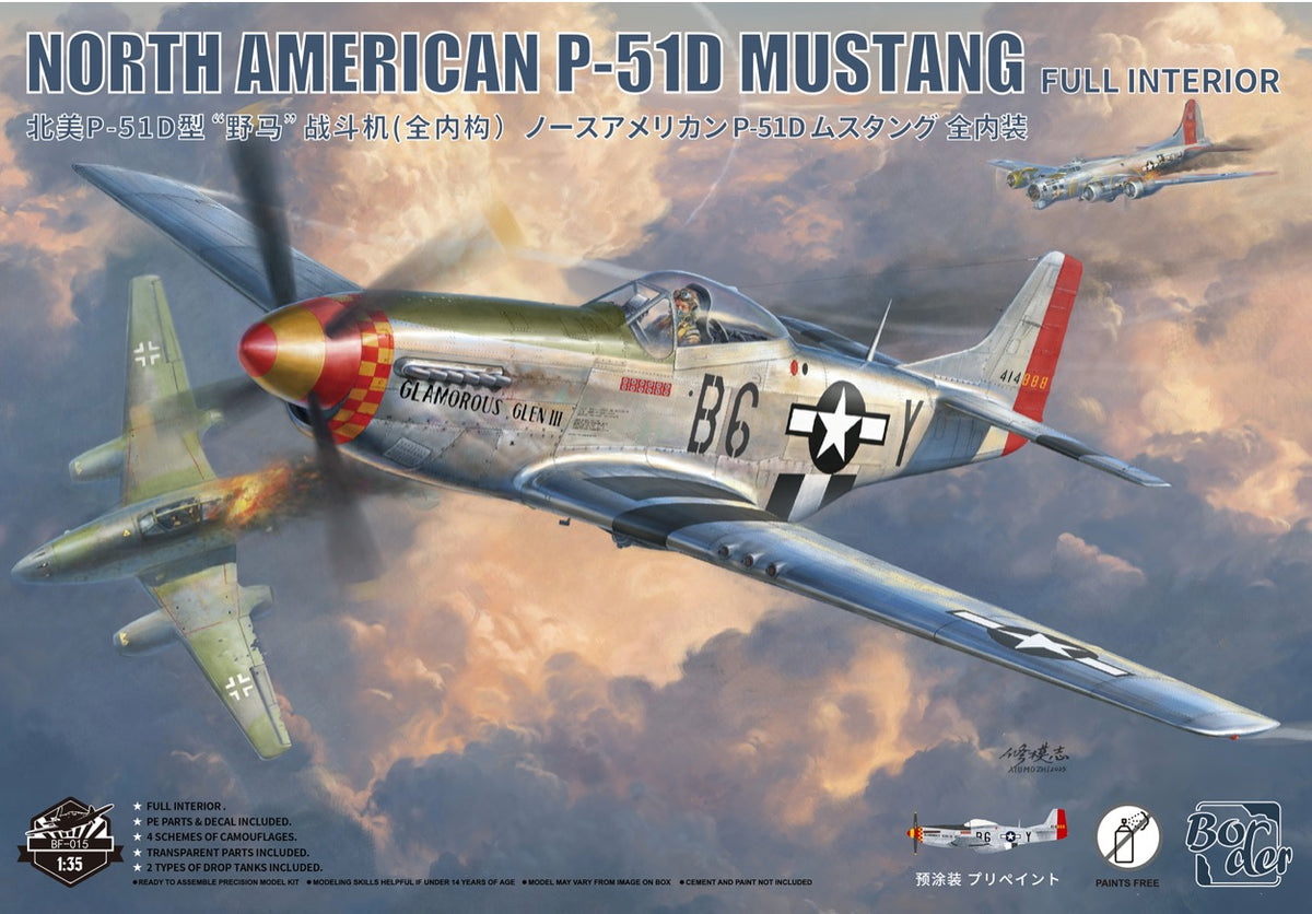 Border Model BF-015 1:35 North-American P-51D Mustang  Pre-painted