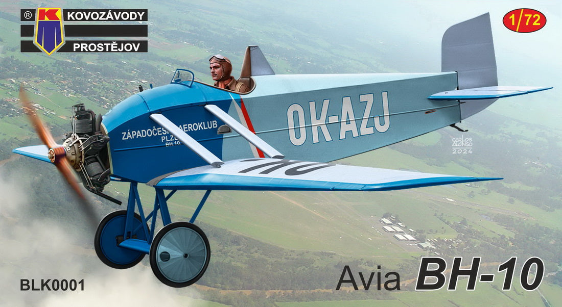 Kovozavody Prostejov BLK0001 1:72 Avia BH-10 'OK-AZJ' 1 kit - 1 scheme, bagged, cardboard header