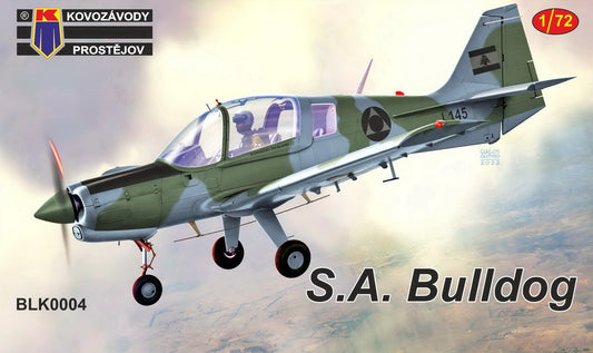 Kovozavody Prostejov BLK0004 1:72 Scottish-Aviation Bulldog 'Lebanon, Nigeria' 1 kit - 2 schemes, bagged, cardboard header