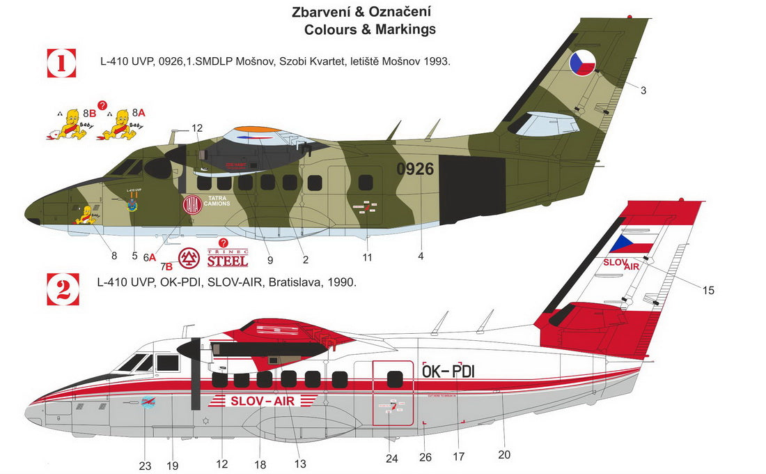 AZ Model BLK0005 1:72 Let L-410UVP 'CzAF'