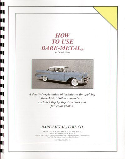 Bare-Metal Booklet on How to Use BARE METAL FOIL on Model Cars