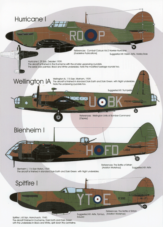 Blackbird Models BMD48014 1:48 Early War RAF Pt:1