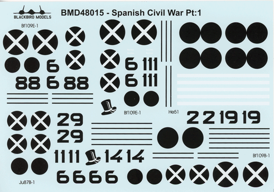 Blackbird Models BMD48015 1:48 Spanish Civil War Pt:1