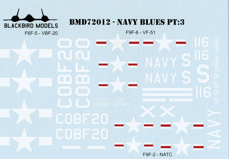 Blackbird Models D72012 1:72 U.S. Navy Blues Part 3