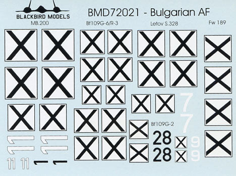 Blackbird Models D72021 1:72 WWII Bulgarian Air Force