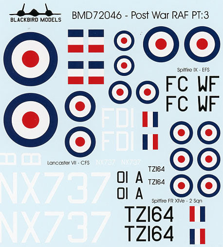Blackbird Models D72046 1:72 Post War RAF Part 3