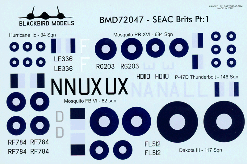 Blackbird Models D72047 1:72 SEAC Brits Part 1