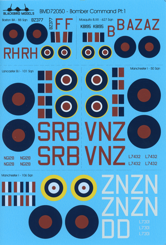 Blackbird Models BMD72050 1:72 RAF Bomber Command Pt:1