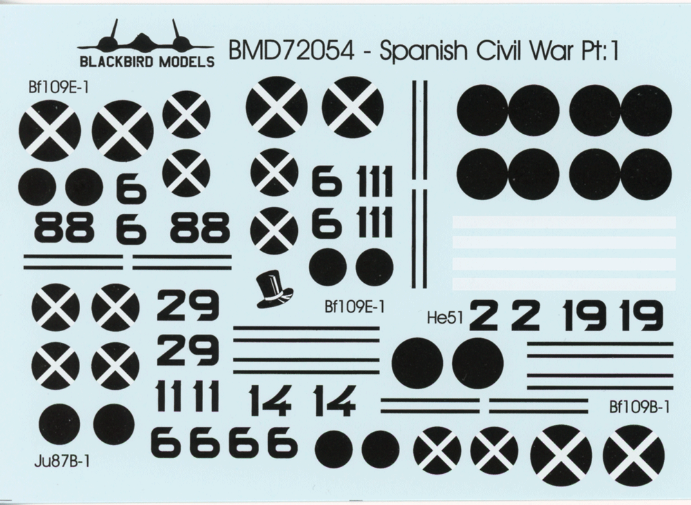 Blackbird Models BMD72054 1:72 Spanish Civil War Pt:1