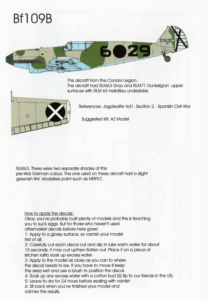 Blackbird Models BMD72055 1:72 Messerschmitt Bf-109 Collection