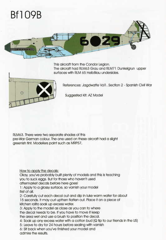 Blackbird Models BMD72055 1:72 Messerschmitt Bf-109 Collection