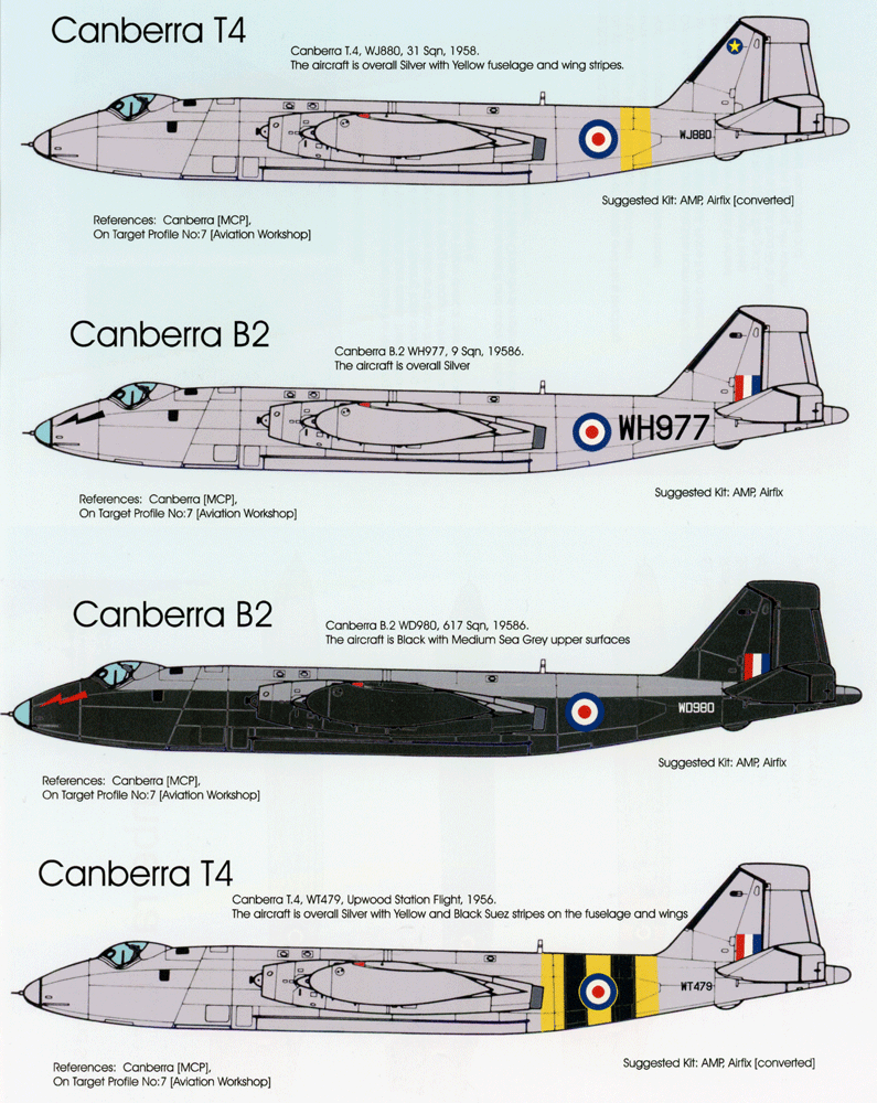 Blackbird Models BMD72056 1:72 BAC/EE Canberra T.4 x 2/B.2 x 2