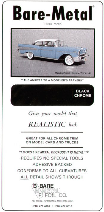 Bare-Metal BARE METAL FOIL Black Chrome (Self Adhesive)