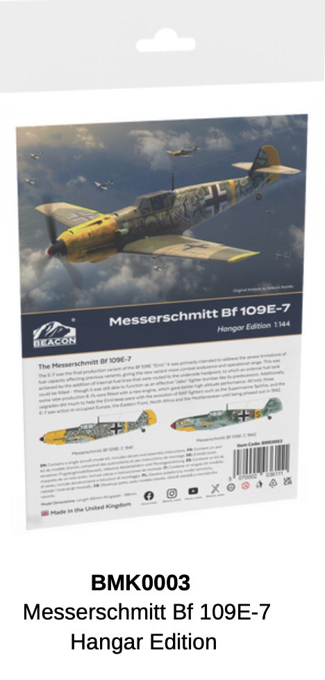 Beacon Models BMK0003 1:144 Messerschmitt Bf-109E-7 Hangar Edition