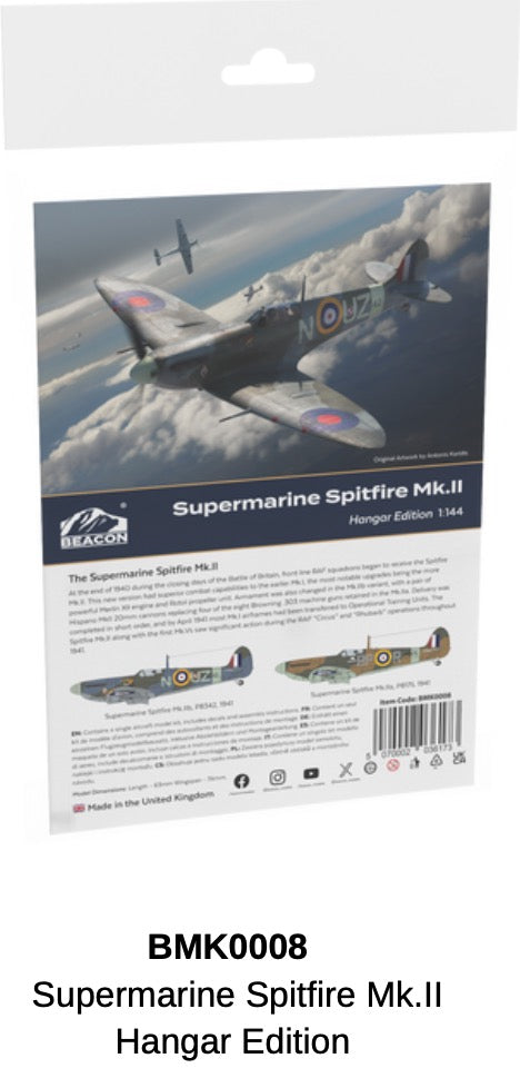 Beacon Models BMK0008 1:144 Supermarine Spitfire Mk.II Hangar Edition