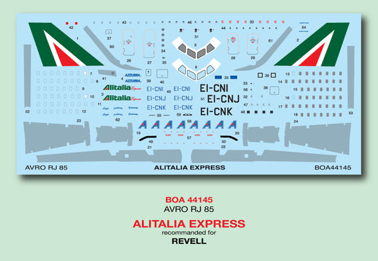 Boa Decals BOA 44145 1:144 Decals AVRO RJ 85 Ailitalia Express