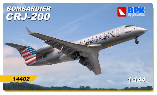 Big Planes Kits BPK14402 1:144 Bombardier CRJ-200 Medium-Haul Passenger Aircraft