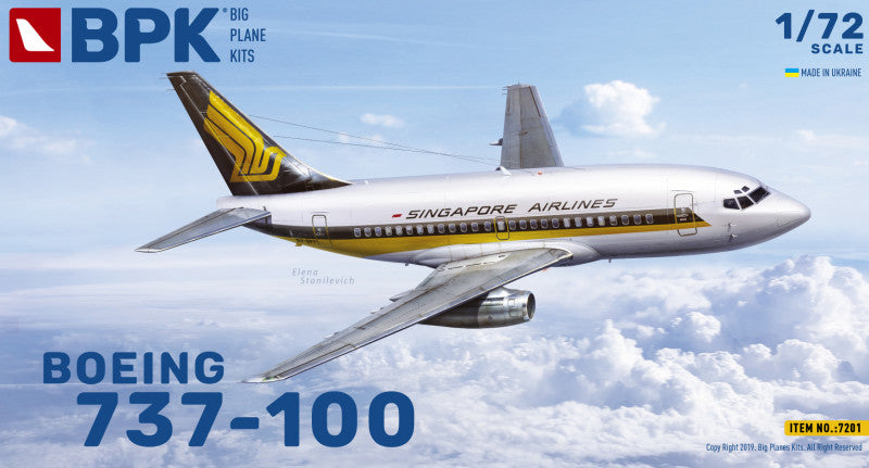 Big Planes Kits BPK7201 1:72 Boeing 737-100 Singapore Airlines