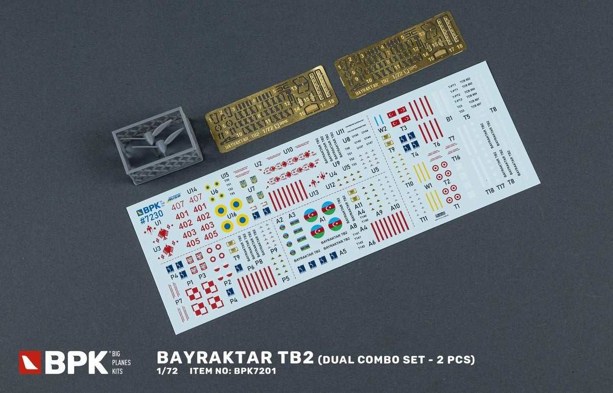 Big Planes Kits BPK7230 1:72 Bayraktar TB2 Dual Combo Set