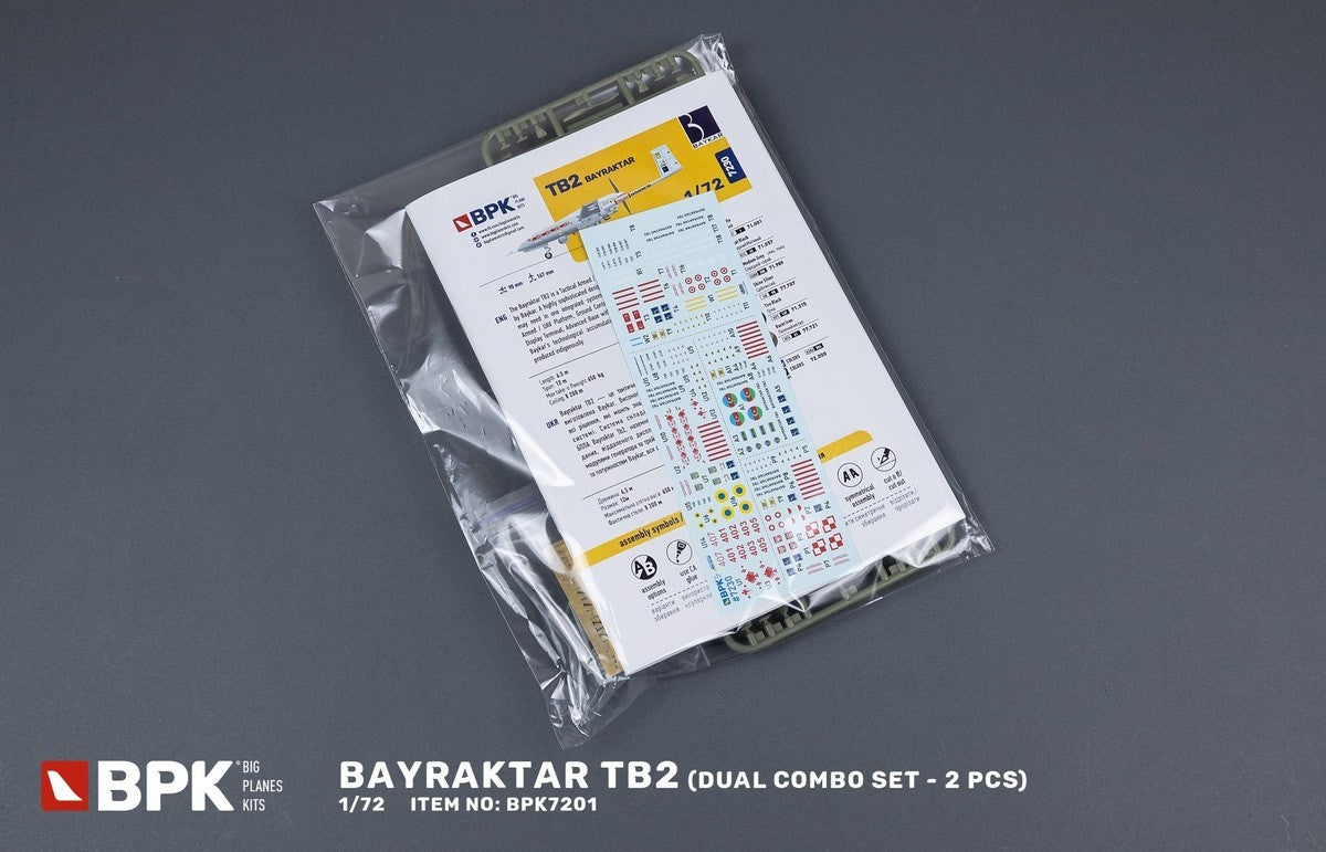 Big Planes Kits BPK7230 1:72 Bayraktar TB2 Dual Combo Set