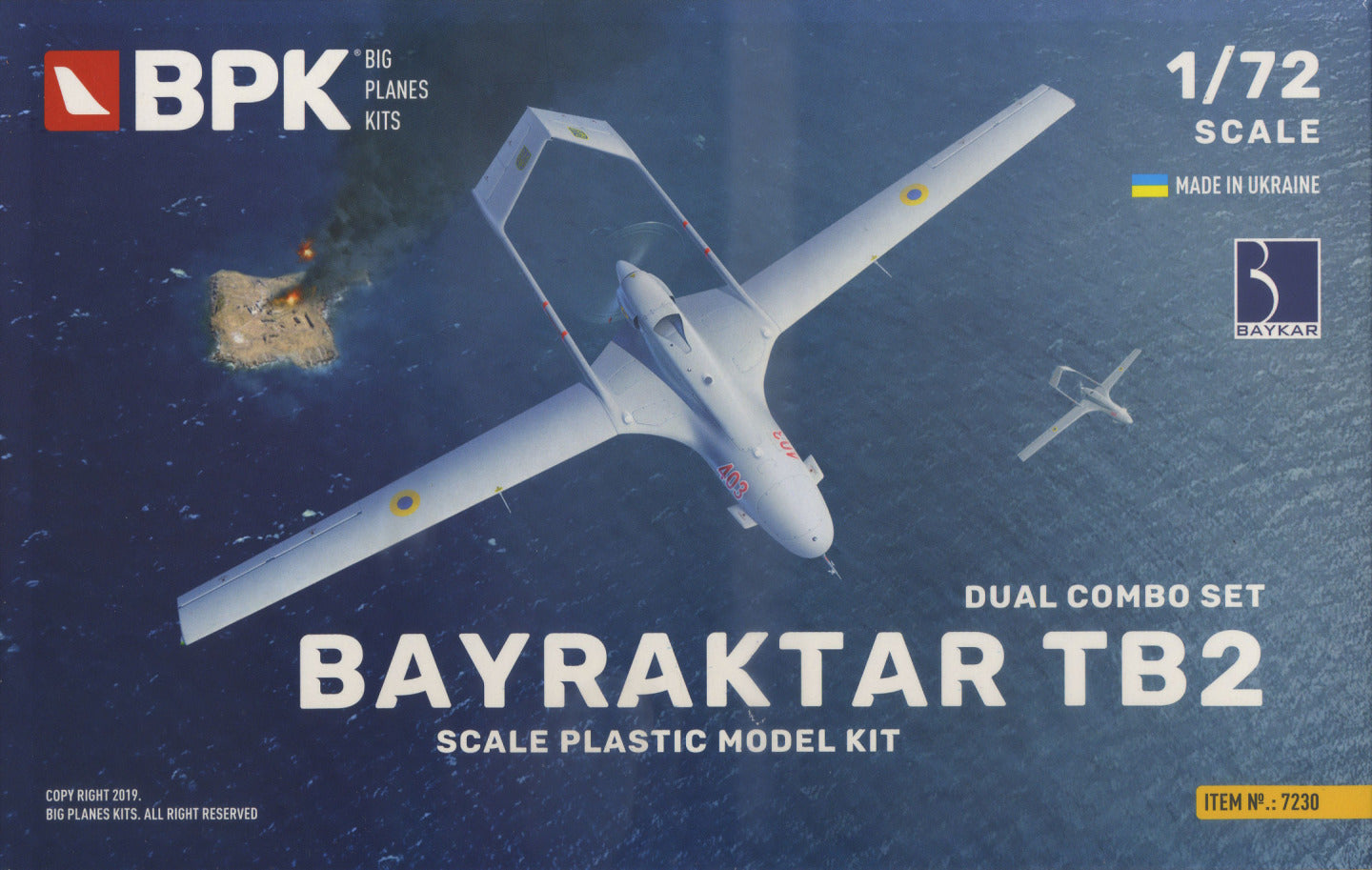 Big Planes Kits BPK7230 1:72 Bayraktar TB2 Dual Combo Set