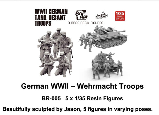 Border Models BR005 1:35 5 x Wehrmacht troops (WWII)