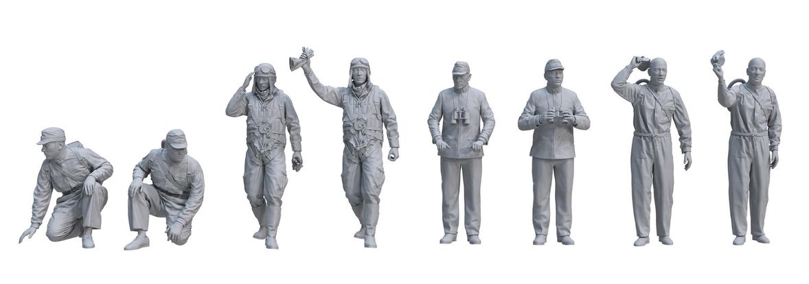 Border Models BR-006 1:35 IJN Carrier Crew Pilots & Officers